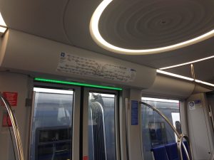 Siemens Munich Metro - door status LED light