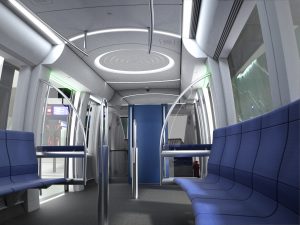 Siemens Munich Metro train interior